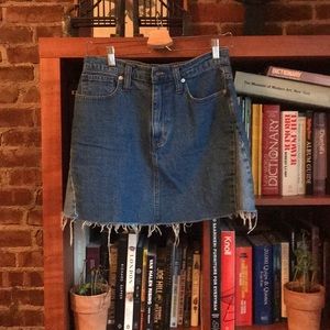 Madewell 27 / 4 Denim Mini Skirt - Mixed Denim